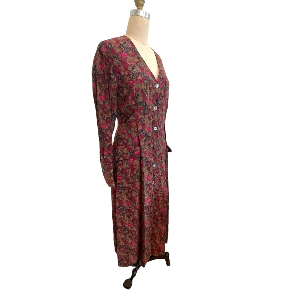 EQUIPMENT TEODORA ARCHIVAL SILK FLORAL DRESS - Picture 11 of 16